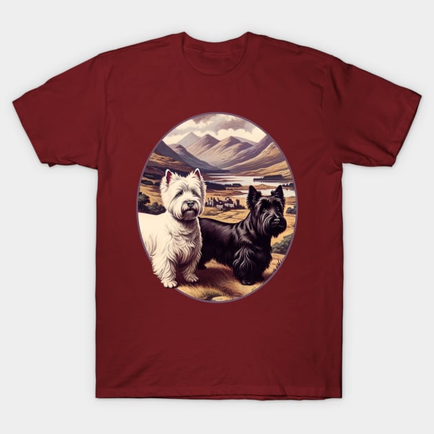 Terriers of Scotland T-Shirt by FivePugs